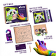 Set de colorat cu lut, 29 x 29 cm, Panda, Okto 580265