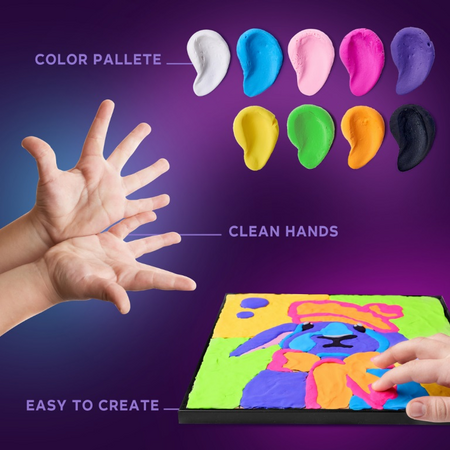 Set de colorat cu lut, 29 x 29 cm, +5 ani, Bunny, Okto 580275