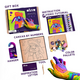 Set de colorat cu lut, 29 x 29 cm, +5 ani, Bunny, Okto 580276