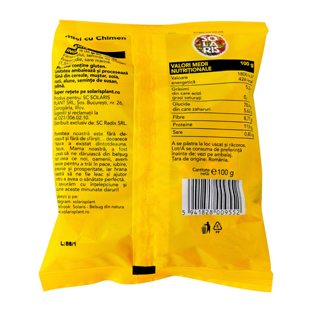 Covrigei din faina integrala si chimen, 100 g, Solaris 747210