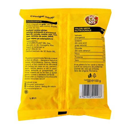Covrigei sarati, 100 g, Solaris 747216