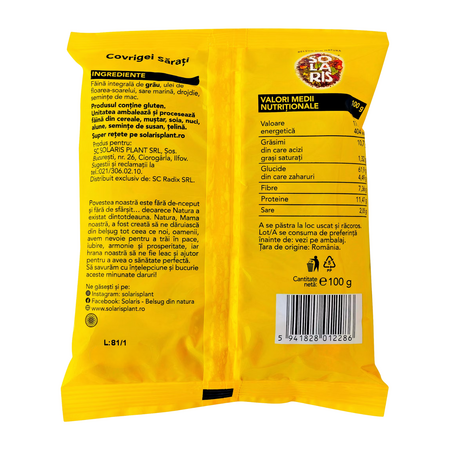 Covrigei sarati, 100 g, Solaris 747216