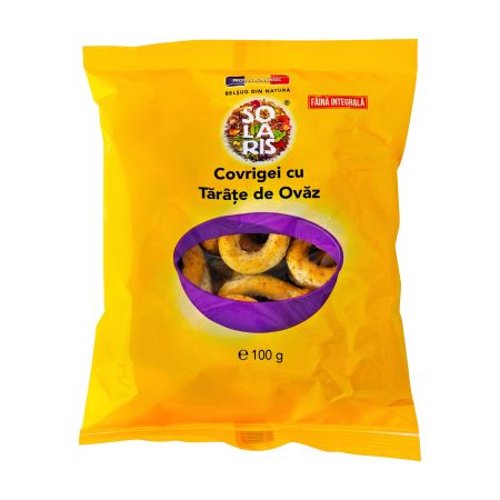 Covrigei cu tarate de ovaz, 100 g, Solaris