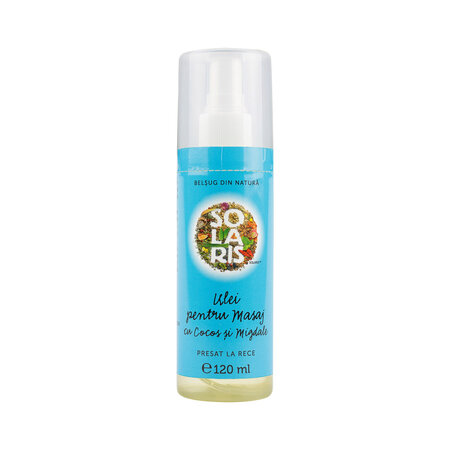 Ulei pentru masaj cu cocos si migdale, 120 ml, Solaris