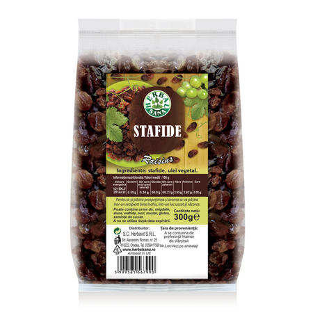 Stafide brune, 300 g, Herbal Sana