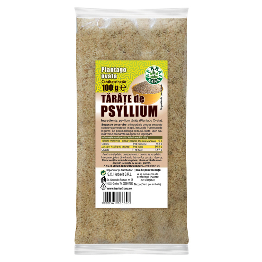 Psyllium tarate, 100 g, Herbal Sana