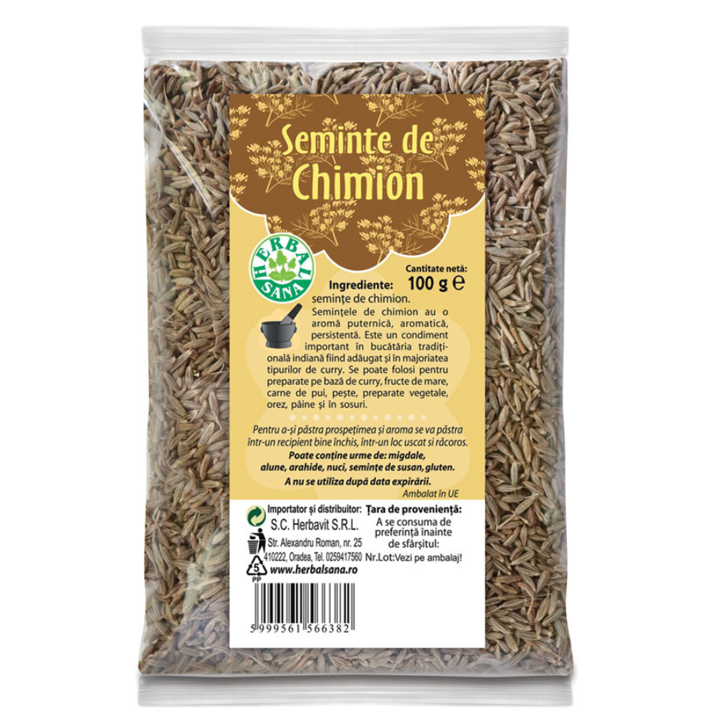 Seminte de chimion, 100 g, Herbal Sana