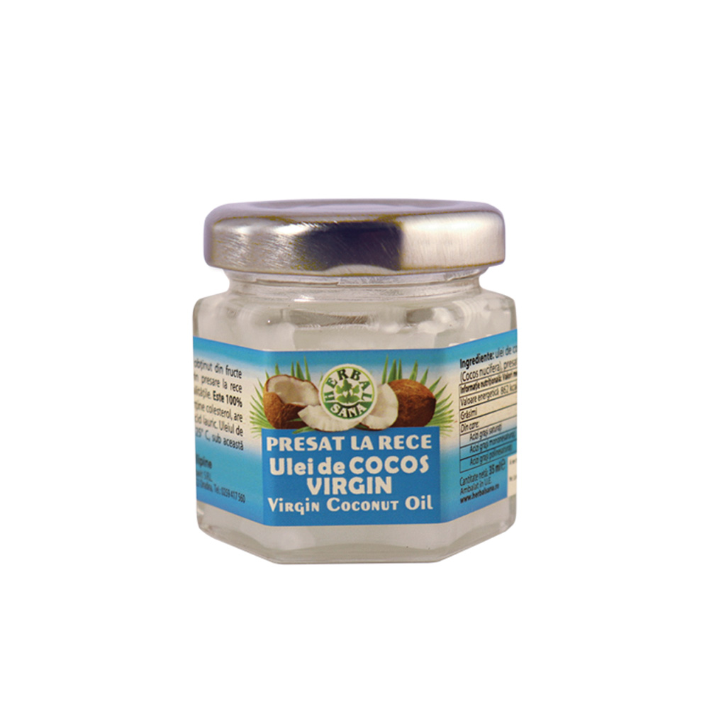 Ulei de cocos virgin, 35 ml, Herbal Sana