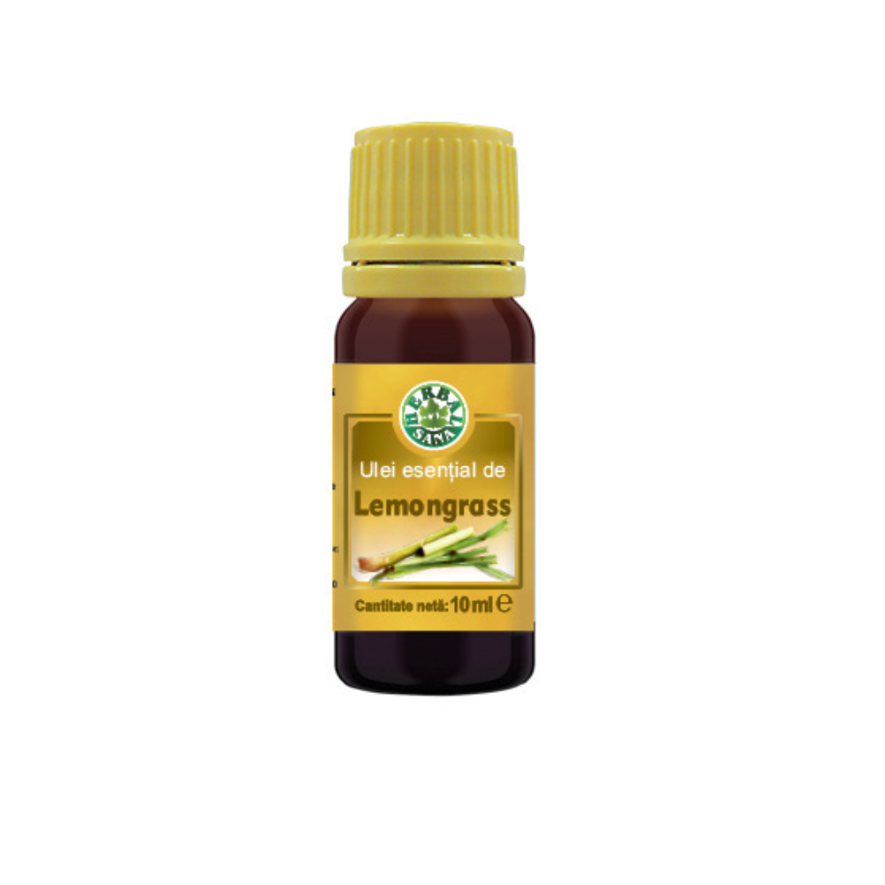 Ulei esential de Lemongrass, 10 ml, Herbal Sana