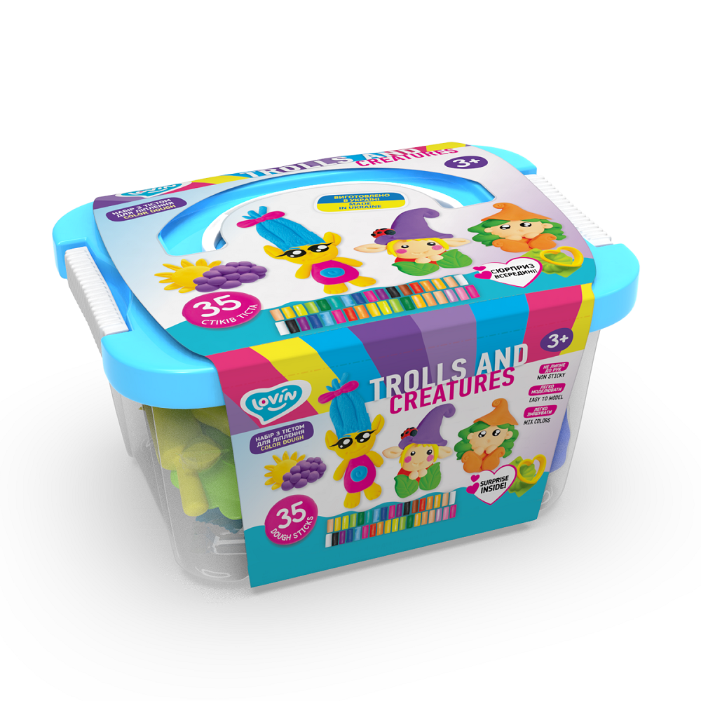 Set plastilina Lovin'Do Trolls and Creatures, Okto