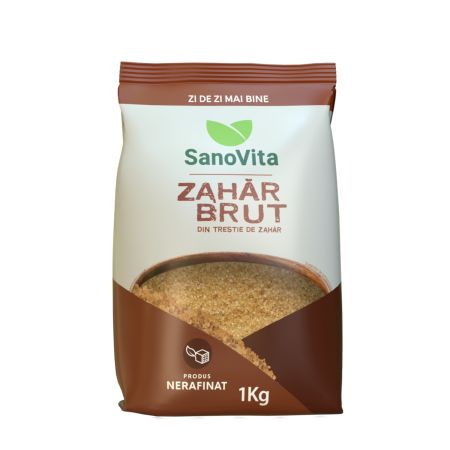 Zahar brut din trestie, 1 kg, Sanovita