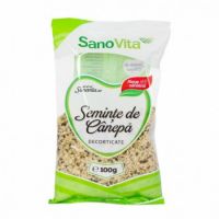 Seminte de canepa, 100 g, Sanovita