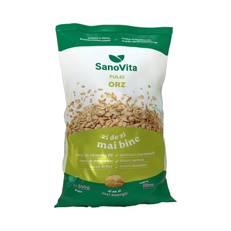 Fulgi de orz, 500 g, Sanovita