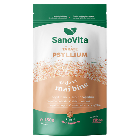 Tarate de Psyllium, 150 g, Sanovita