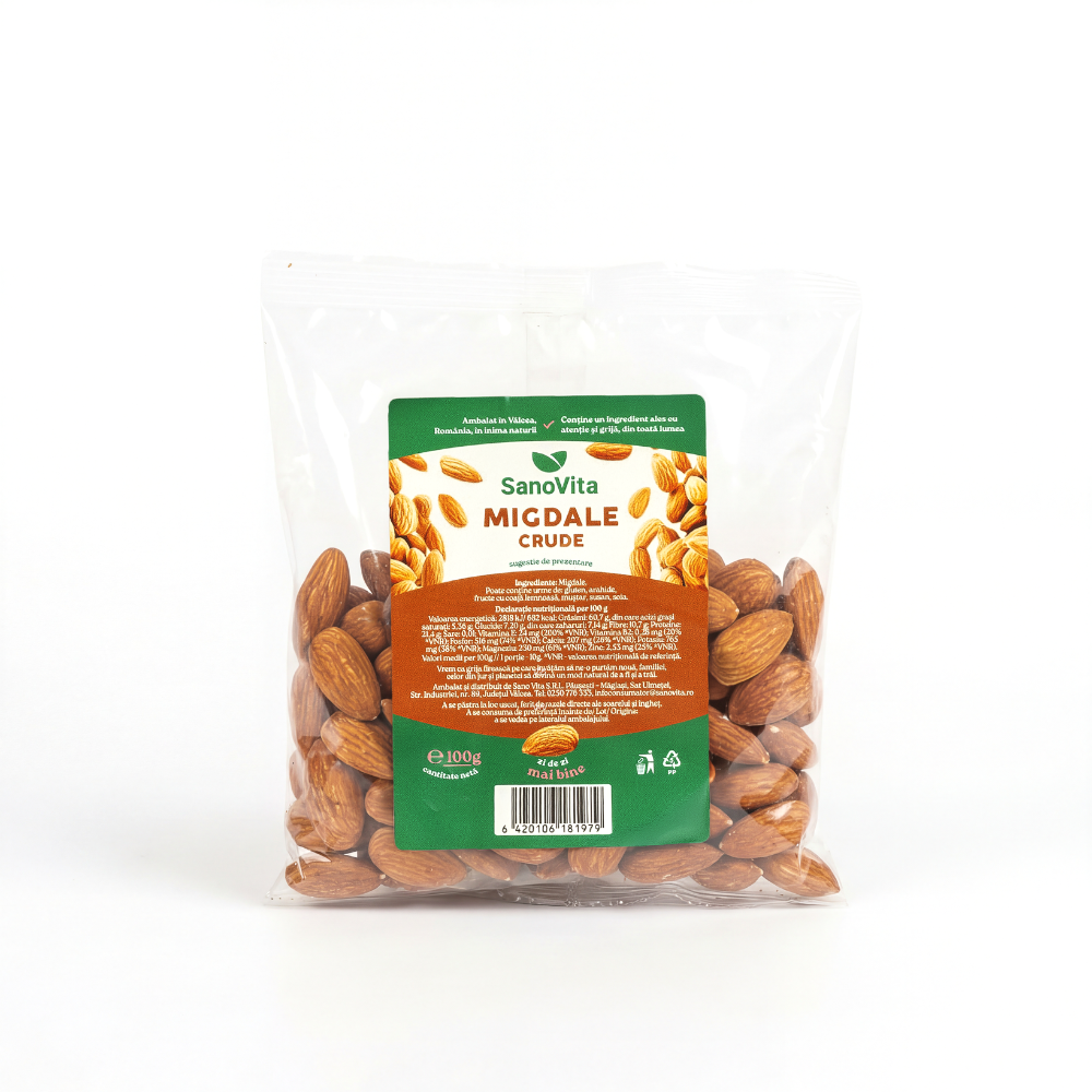 Migdale crude, 100 g, Sanovita
