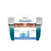 Oferta pachet crema pentru ten uscat si foarte uscat, Aqualia, 50 ml si balsam pentru conturul ochilor 15 ml, Vichy