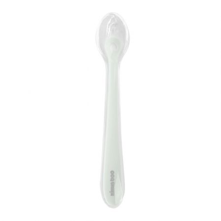 Lingurita din silicon cu carcasa de protectie, +4 luni, Mint, Kikka Boo 580621