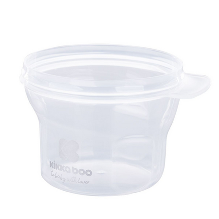 Recipient de stocare lapte praf cu trei spatii de depozitare, Light Blue, Kikka Boo 580519