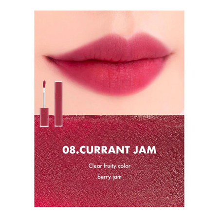 Ruj tint mat Blur Fudge, 08 Currant Jam, 5.5 g, Rom&nd 582311