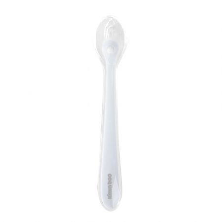 Lingurita din silicon cu carcasa de protectie, +4 luni, Blue, Kikka Boo 580623
