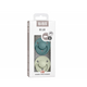 Set 2 suzete cu tetina rotunda din latex De Lux, +6 luni, Island Sea - Sage, Bibs 580712