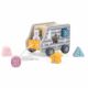 Jucarie de tras sortator forme geometrice Camion PolarB, 2 ani+, New Classic Toys 580756