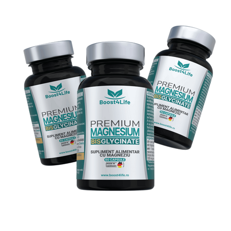 Magneziu Bisglicinat Premium, 60 capsule vegane, Boost4Life 725823