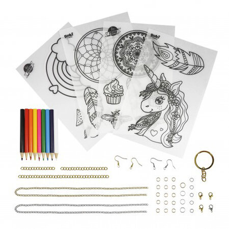 Bijuterii de colorat Crazy, +8 ani, Buki 580946