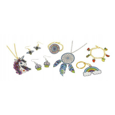 Bijuterii de colorat Crazy, +8 ani, Buki 580948
