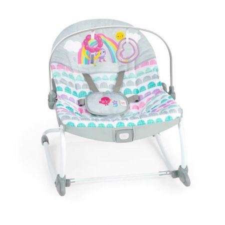 Balansoar 2 in 1 pentru copii Rosy Rainbow, 0-30 luni, Bright Starts