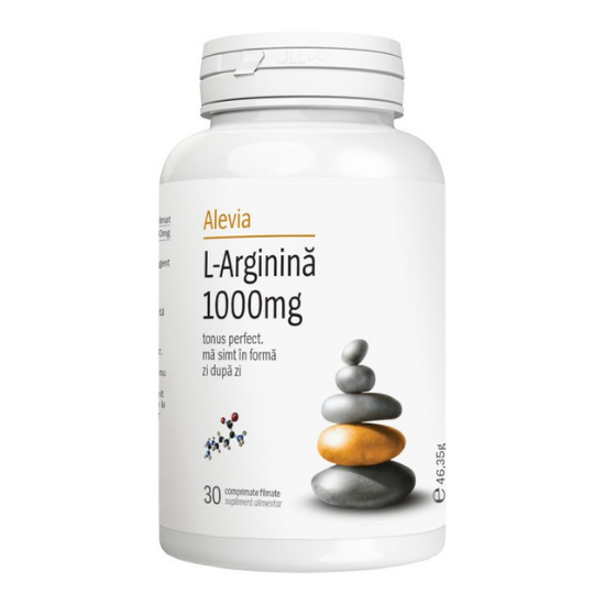 L-arginina 1000mg, 30 capsule, Alevia