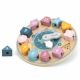 Ceas educativ cu forme geometrice PolarB, +18 luni, New Classic Toys 581218