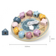 Ceas educativ cu forme geometrice PolarB, +18 luni, New Classic Toys 581220