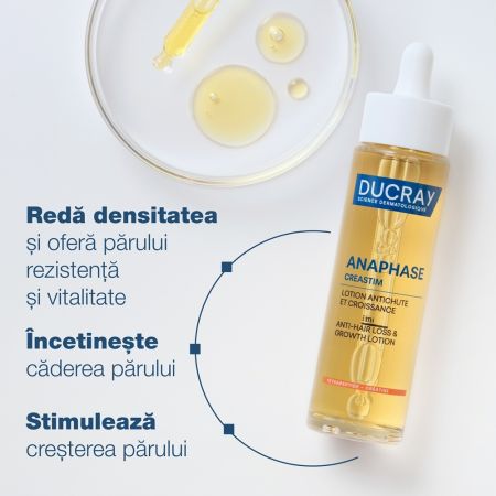 Lotiune impotriva caderii parului Anaphase Creastim, 60 ml, Ducray 715365