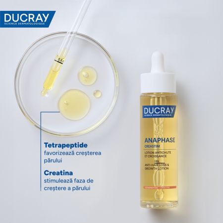 Lotiune impotriva caderii parului Anaphase Creastim, 60 ml, Ducray 715371