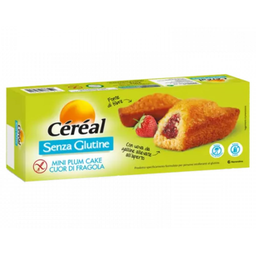 Mini chec fara gluten si lactoza cu crema de capsune, 210 g, Cereal