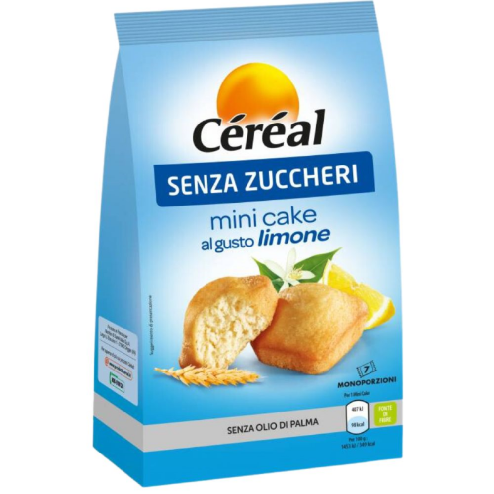 Madlene fara zahar cu aroma de lamaie, 196 g, Cereal