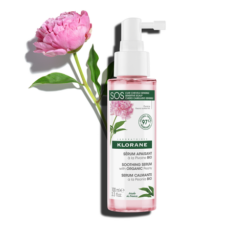 Ser cu extract de bujor Bio pentru scalpul iritat, 100 ml, Klorane 606668