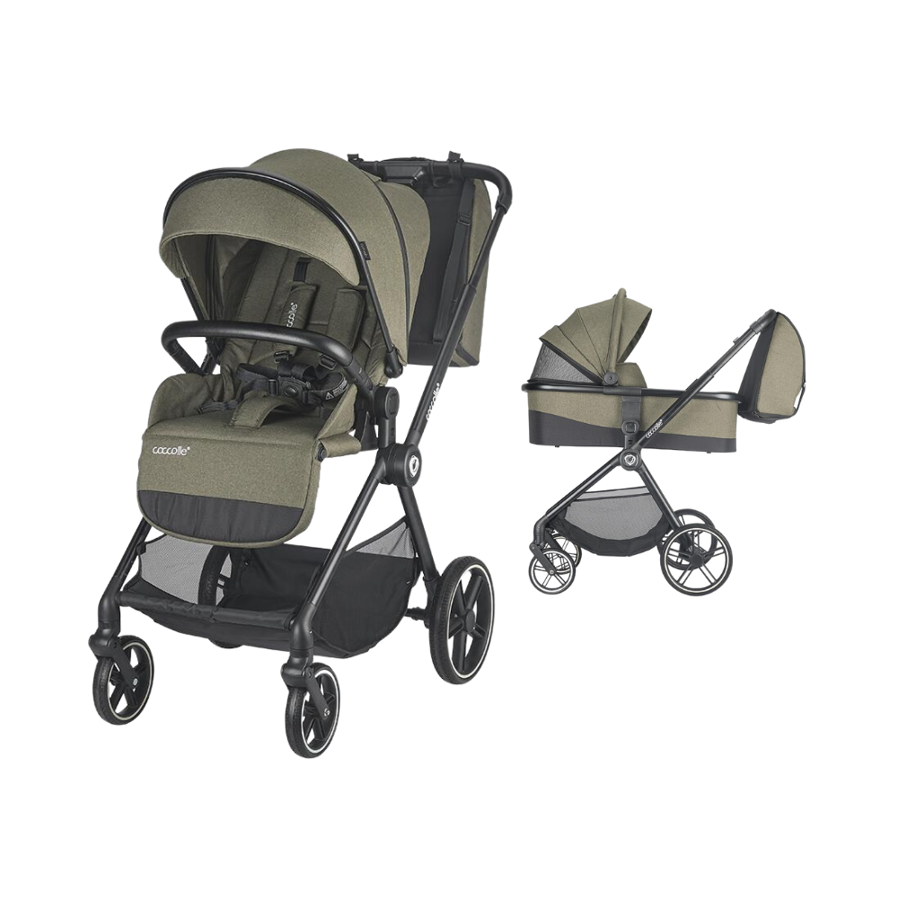 Sistem carucior 2 in 1 pentru copii Lissia, Moss Green, Coccolle