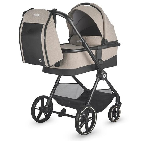 Sistem carucior 2 in 1 pentru copii Lissia, Butternut Beige, Coccolle 673555