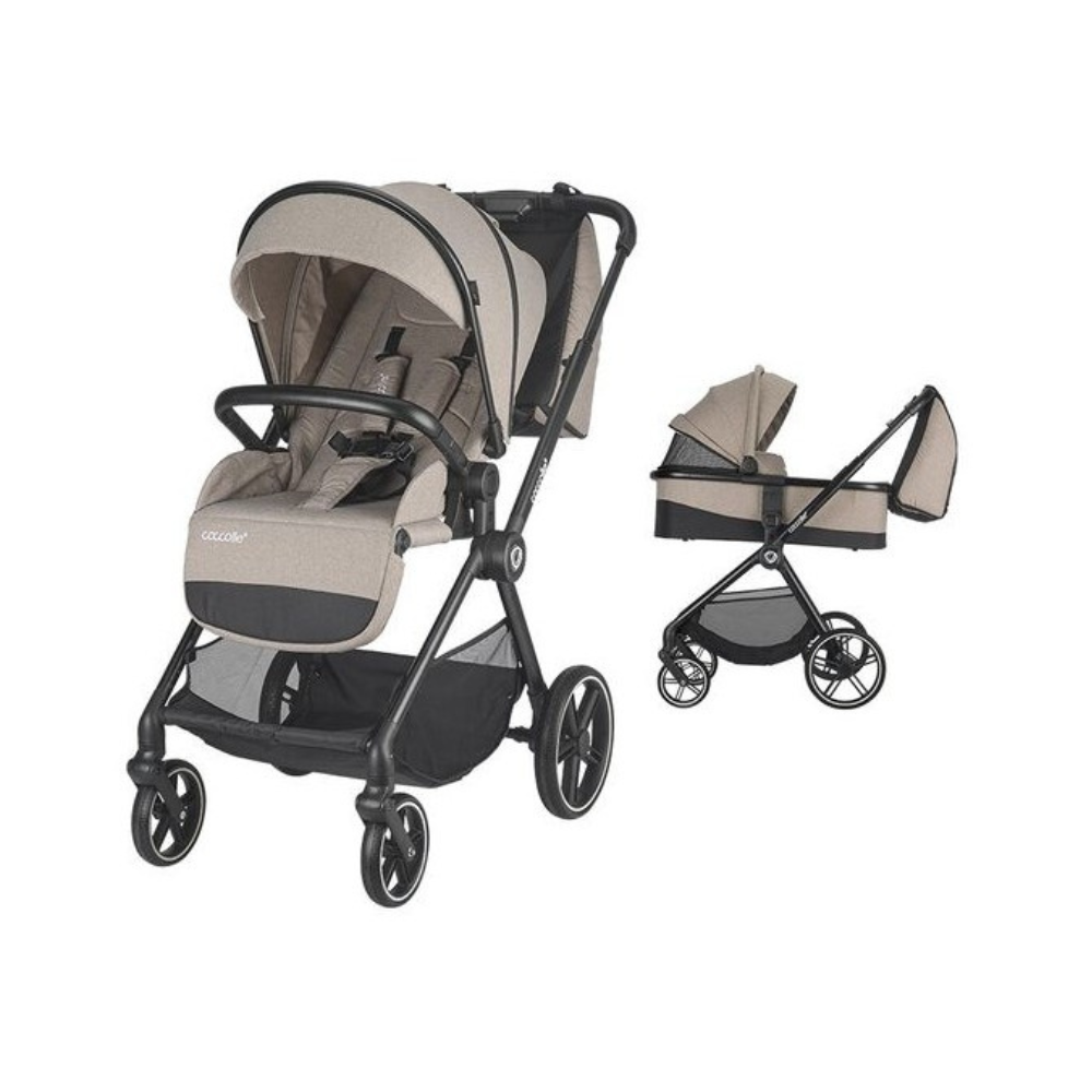 Sistem carucior 2 in 1 pentru copii Lissia, Butternut Beige, Coccolle