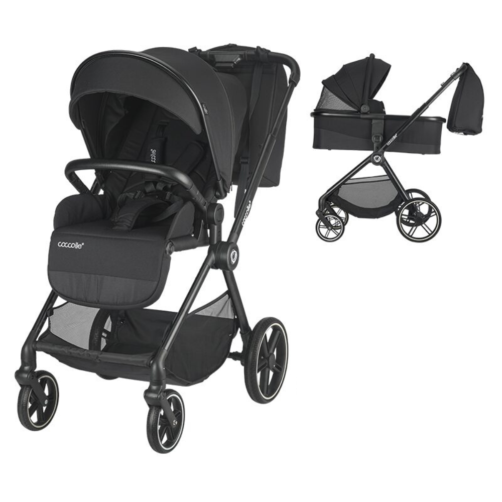 Sistem carucior 2 in 1 pentru copii Lissia, Anthracite, Coccolle