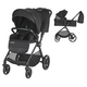 Sistem carucior 2 in 1 pentru copii Lissia, Anthracite, Coccolle 680661