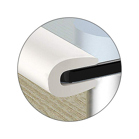 Banda de protectie din spuma pentru colturi si margini, 2 metri, Gri, Sipo 614461