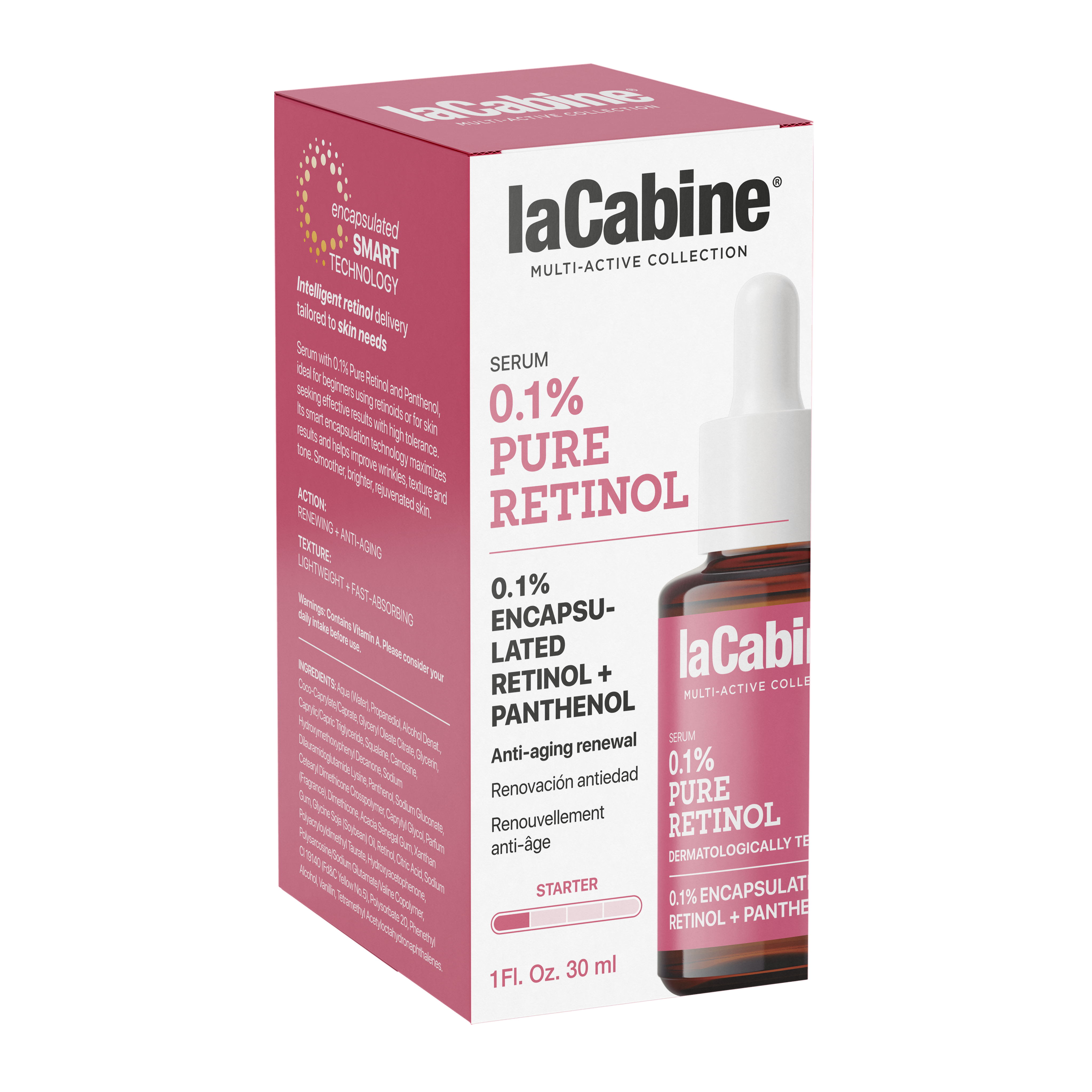 Serum pentru fata 0,1 % Pure Retinol, 30 ml, La Cabine