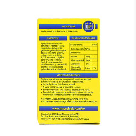 MacuShield Original+, 30 capsule, Macu Vision 758424
