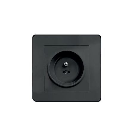 Set 12 capace de protectie pentru prize cu doua cheite, Negru, Sipo 614522