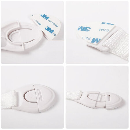 Set Incuietoare curea pentru dulapuri si sertare, 10 bucati, Sipo 614665