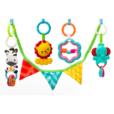 Covoras de joaca cu activitati Jungla, 120x120 cm, Fillikid 454263
