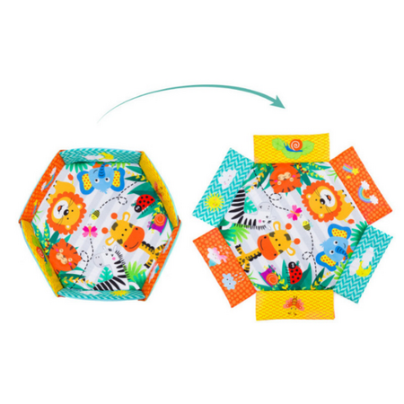 Covoras de joaca cu activitati Jungla, 120x120 cm, Fillikid 454255